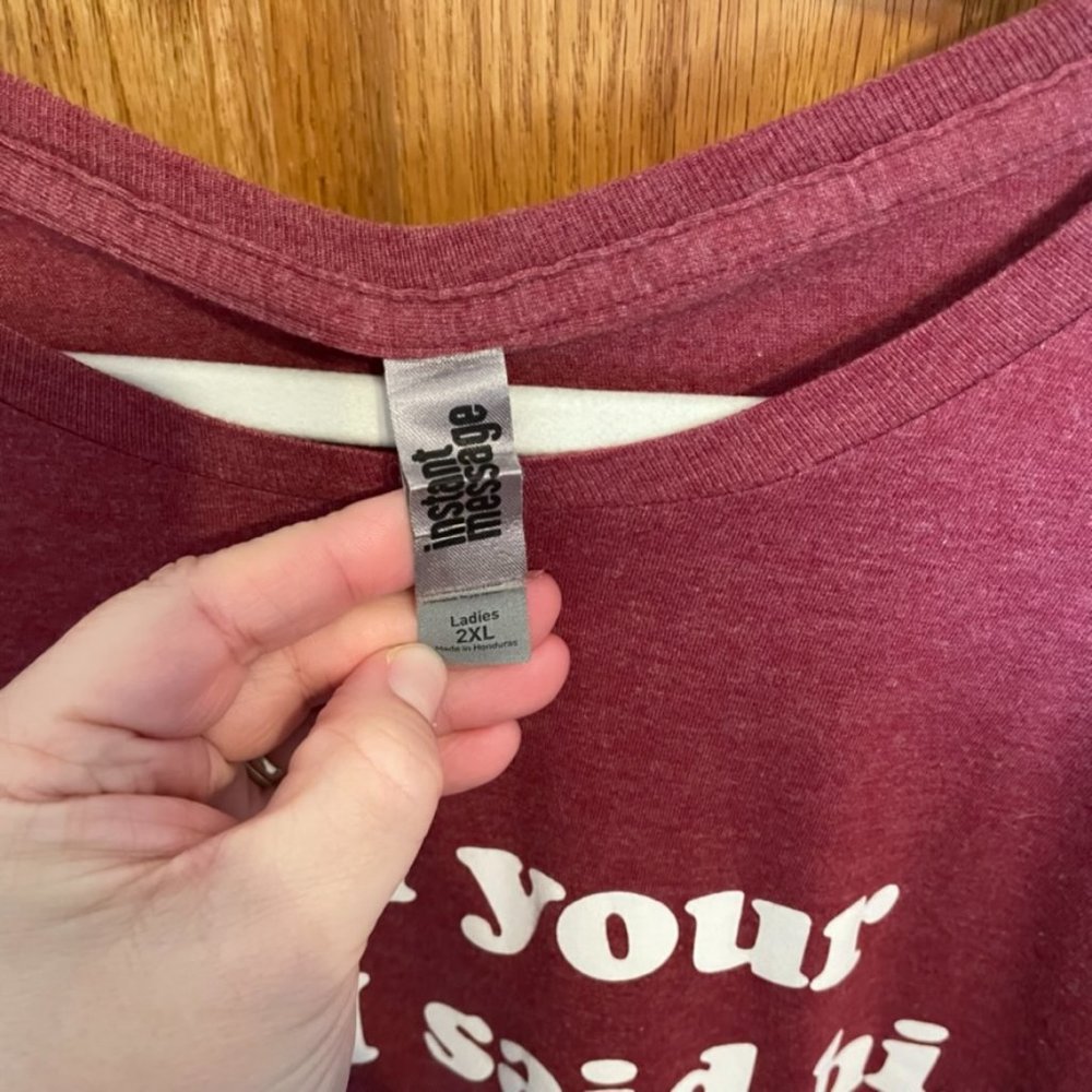 2X "Tell Your Dog I Said Hi." novelty t shirt - Picture 3 of 9